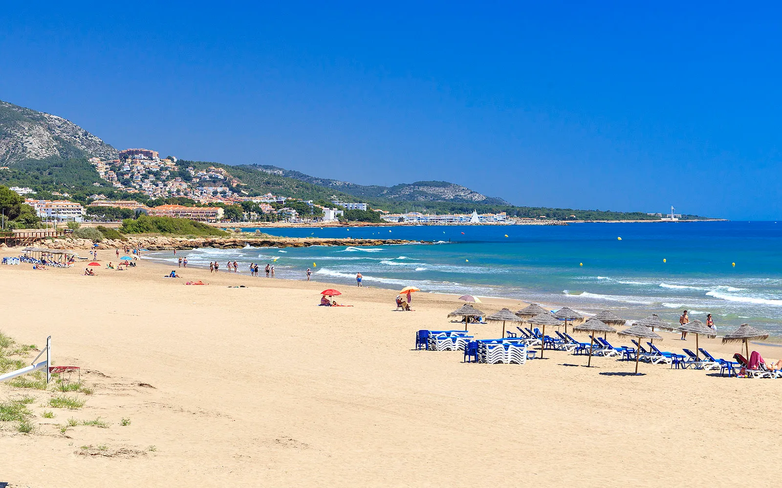 Playa Romana de Alcossebre, junto a las zonas residenciales